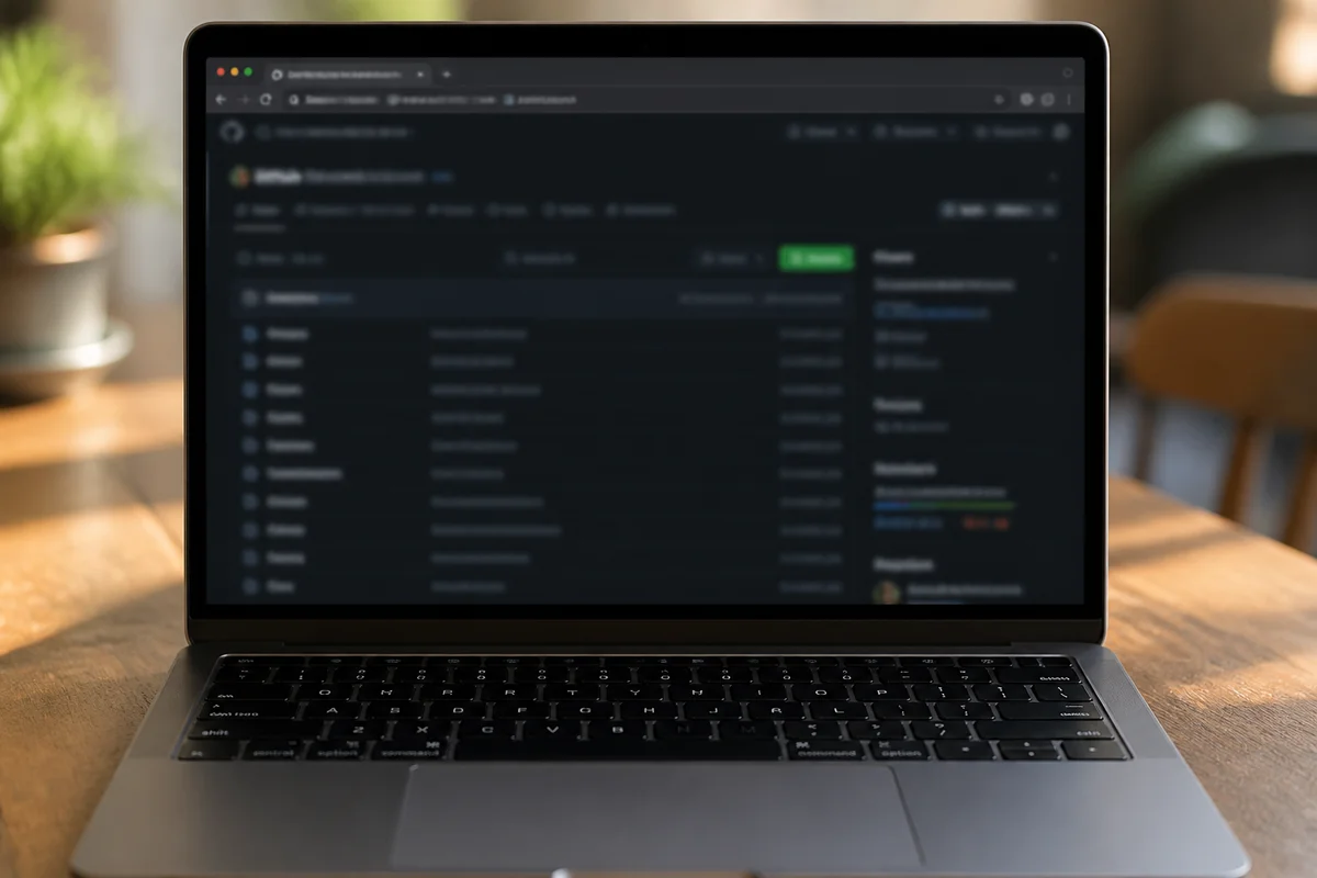 GitHub репозиторий в браузере